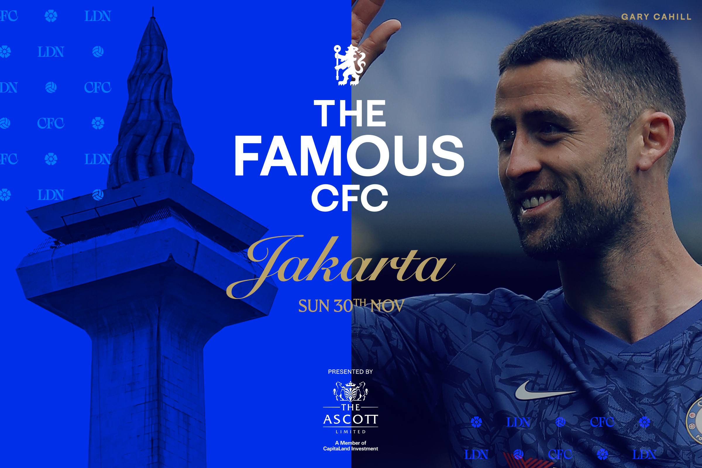 Legenda Chelsea Gary Cahill Siap Menghibur Penggemar Jakarta Melalui Debut Ascott Memperkenalkan The Famous CFC di Indonesia