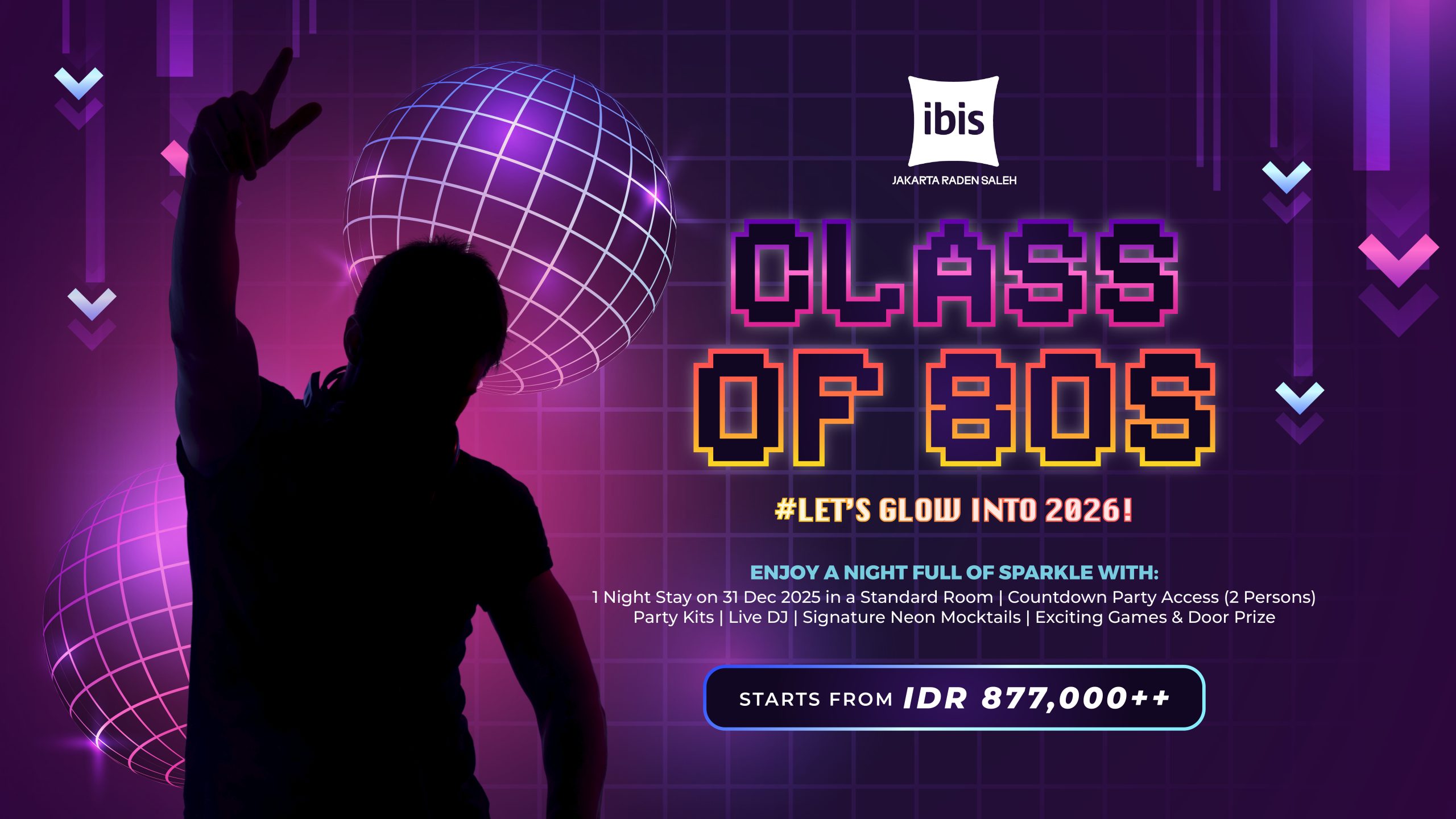 Countdown Party Bernuansa 80-an, Tamu Berkesempatan Memenangkan Voucher Menginap Di Malaysia